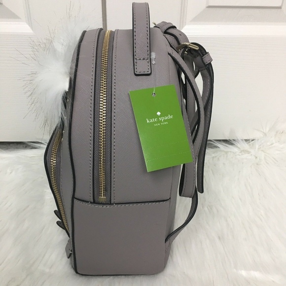 NWT KATE SPADE Owl Tomi Star Bright Backpack Gray main image 5